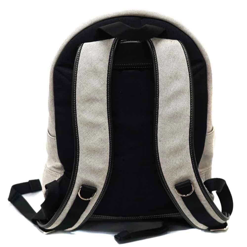 BURBERRY Backpack Rucksack Daypack Bag Rucksack Canvas Gray Black - Picture 2 of 11